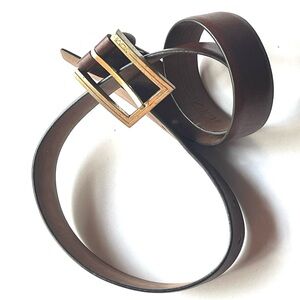 Tumi Men's Brown Leather Belt